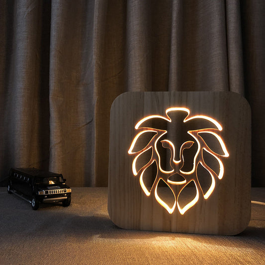 Lampe mit Löwen Design